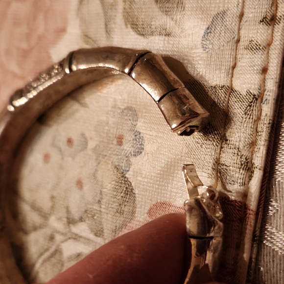 Silver and gold bangles rhinestones vintage - Picture 4 of 6